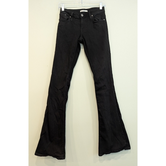 Alice + Olivia Black Bootcut Jeans Size 26 - Picture 1 of 11